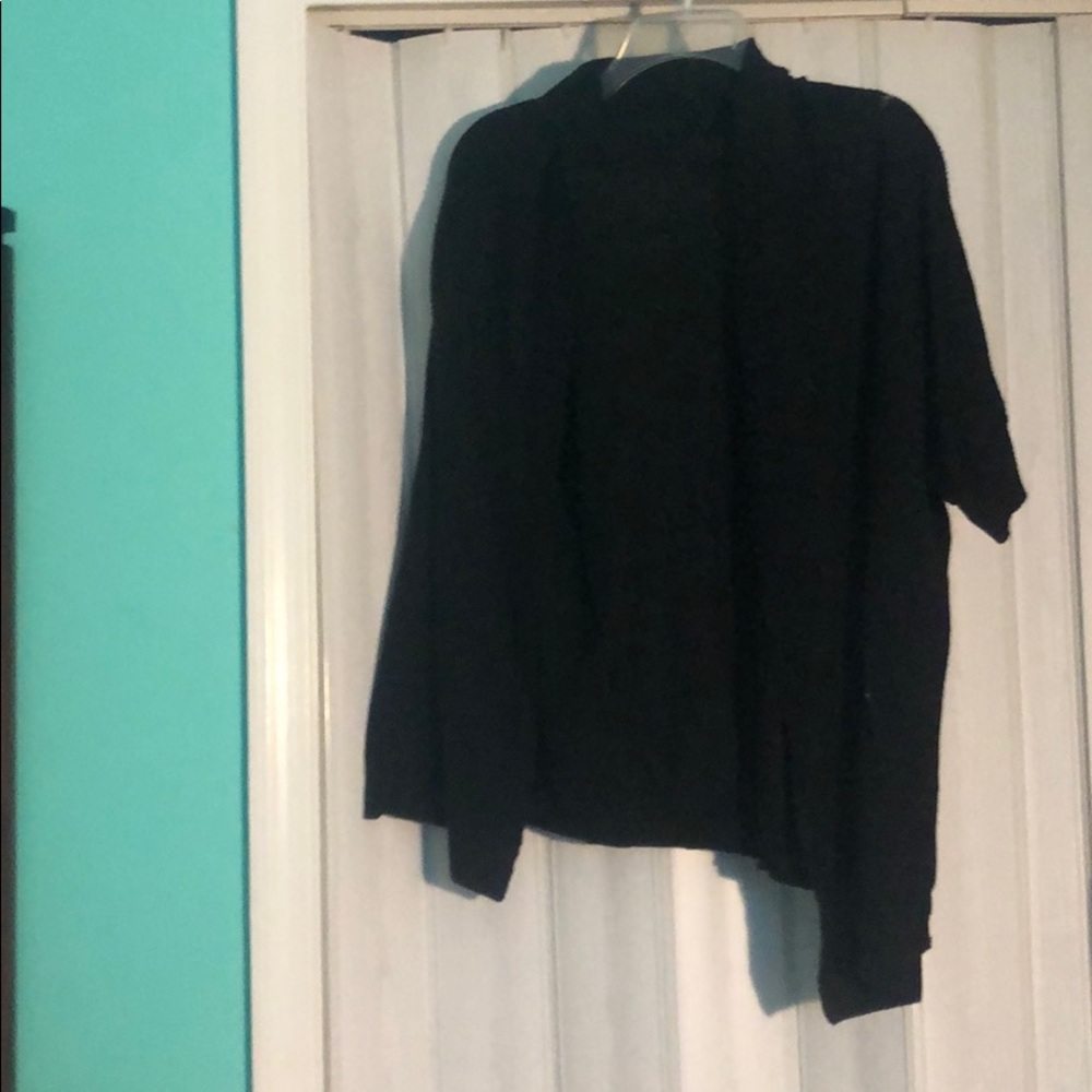 Black Classy Short sleeve sweater
